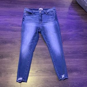 BKE jeans worn once. Size 16 but a bit big. Blue jeans with a bit of distressing